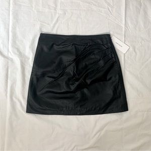 Brand new with tags Karen Millen faux leather skirt with pleat details at side